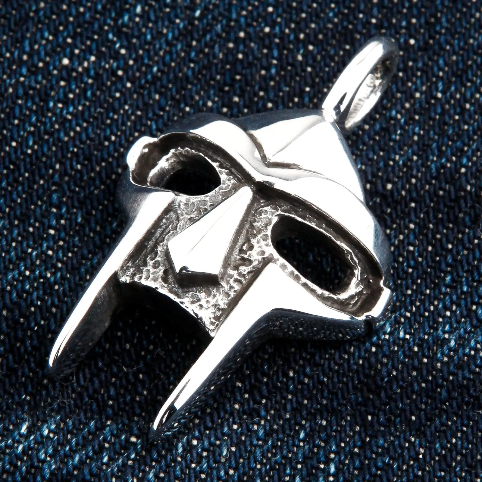 MF Doom Gladiator Mask Sterling Silver Pendant