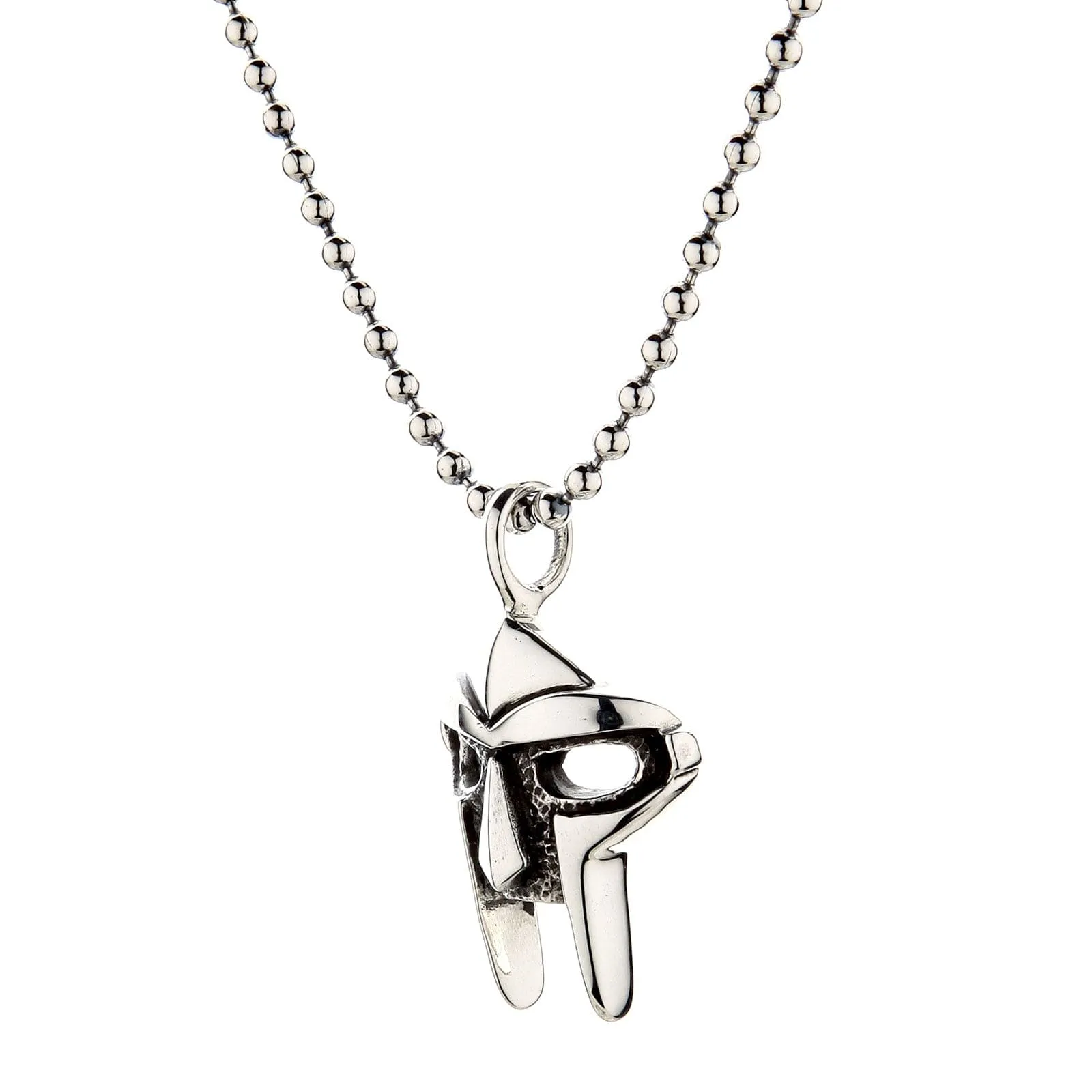 MF Doom Gladiator Mask Sterling Silver Pendant