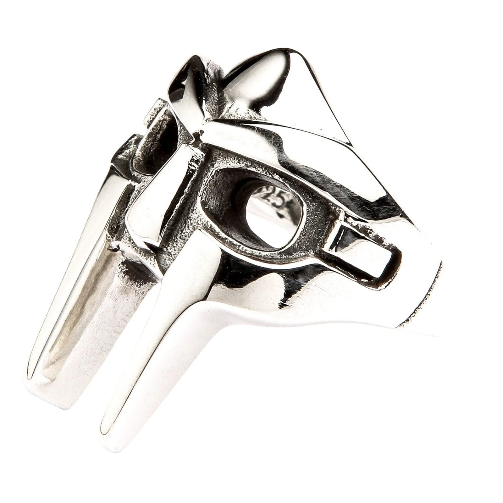 MF Doom Gladiator Mask Sterling Silver Ring