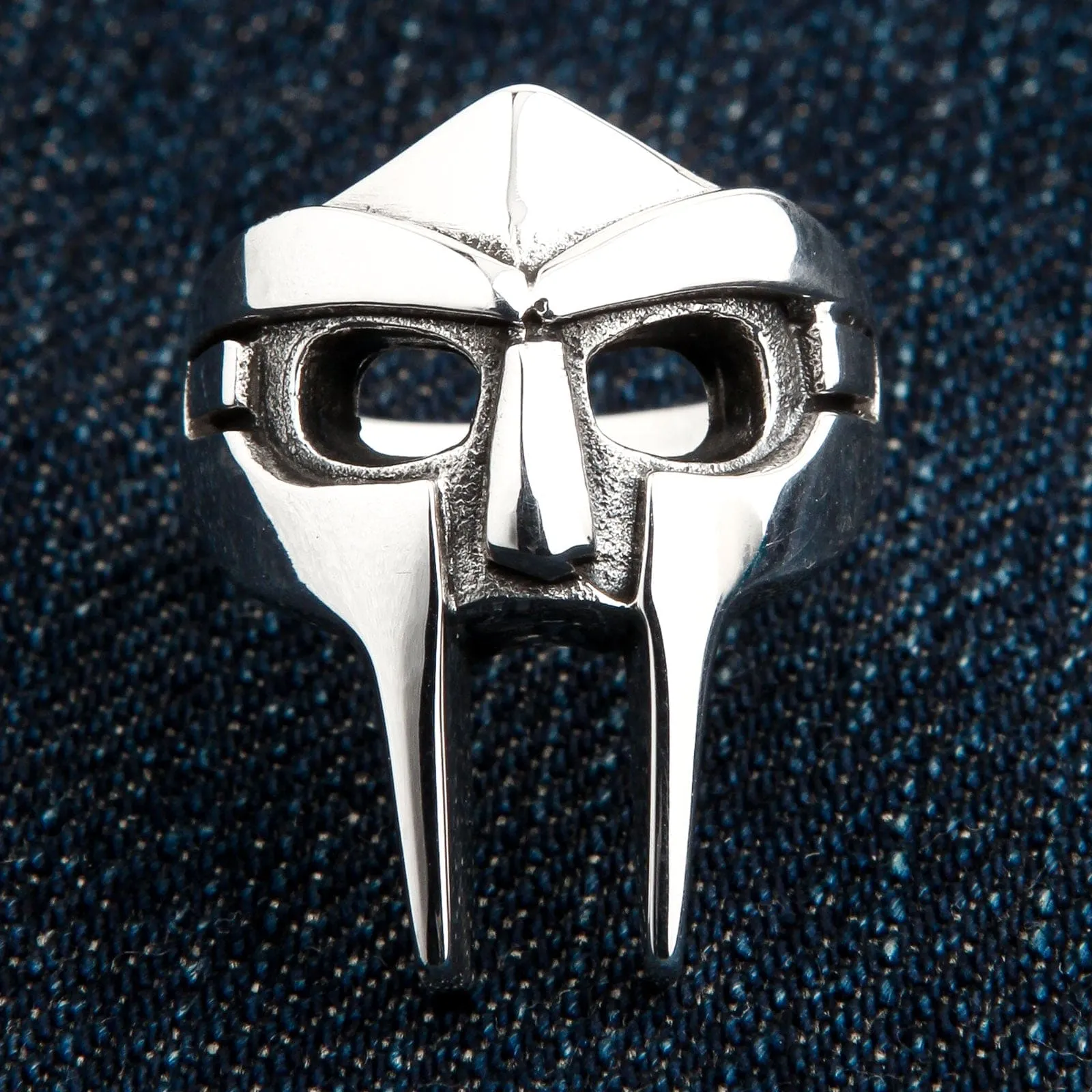MF Doom Gladiator Mask Sterling Silver Ring