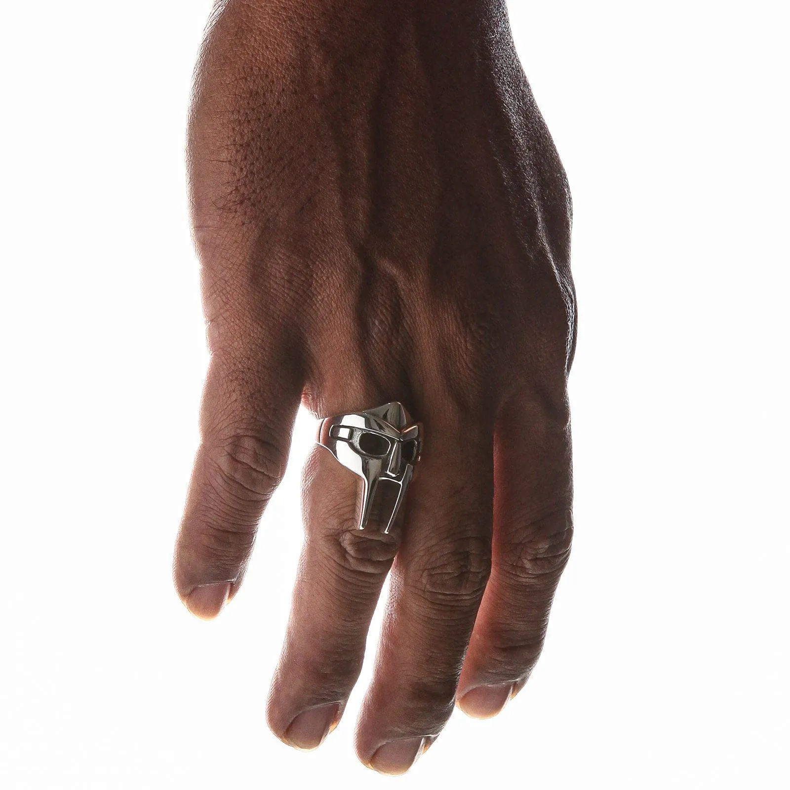 MF Doom Gladiator Mask Sterling Silver Ring