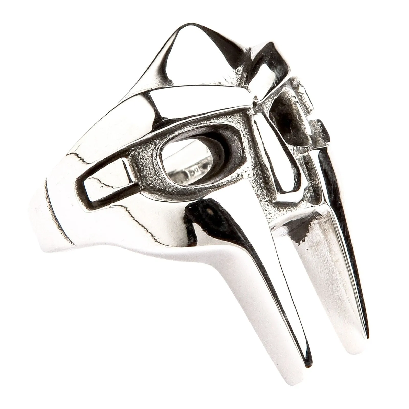 MF Doom Gladiator Mask Sterling Silver Ring