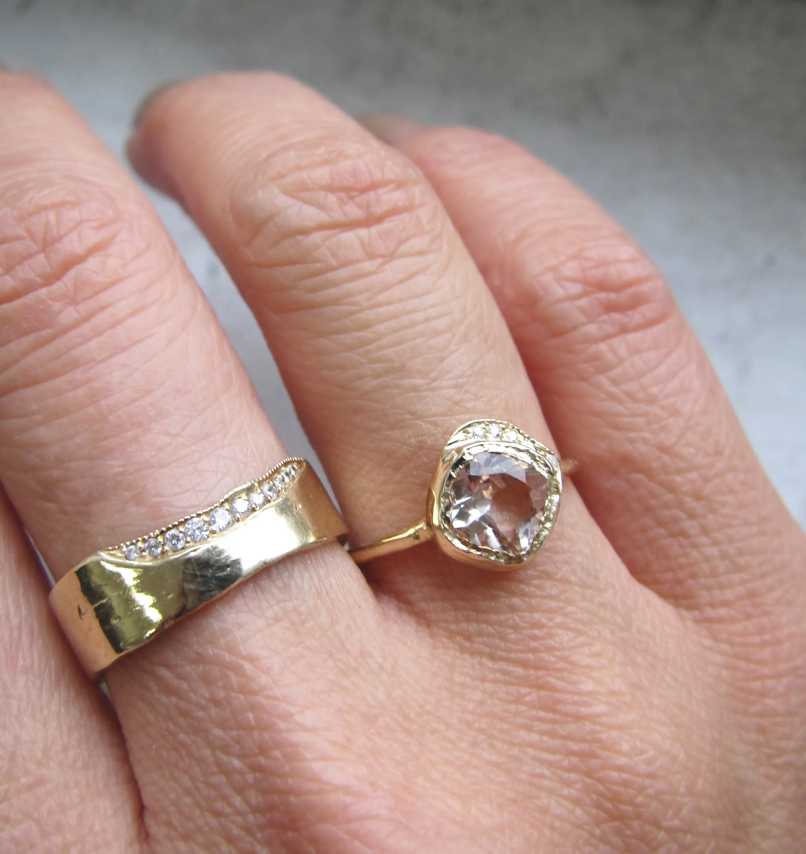 Mini Cove Morganite Ring