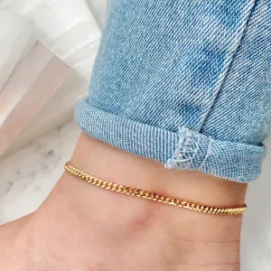 Mini Cuban Link Anklet