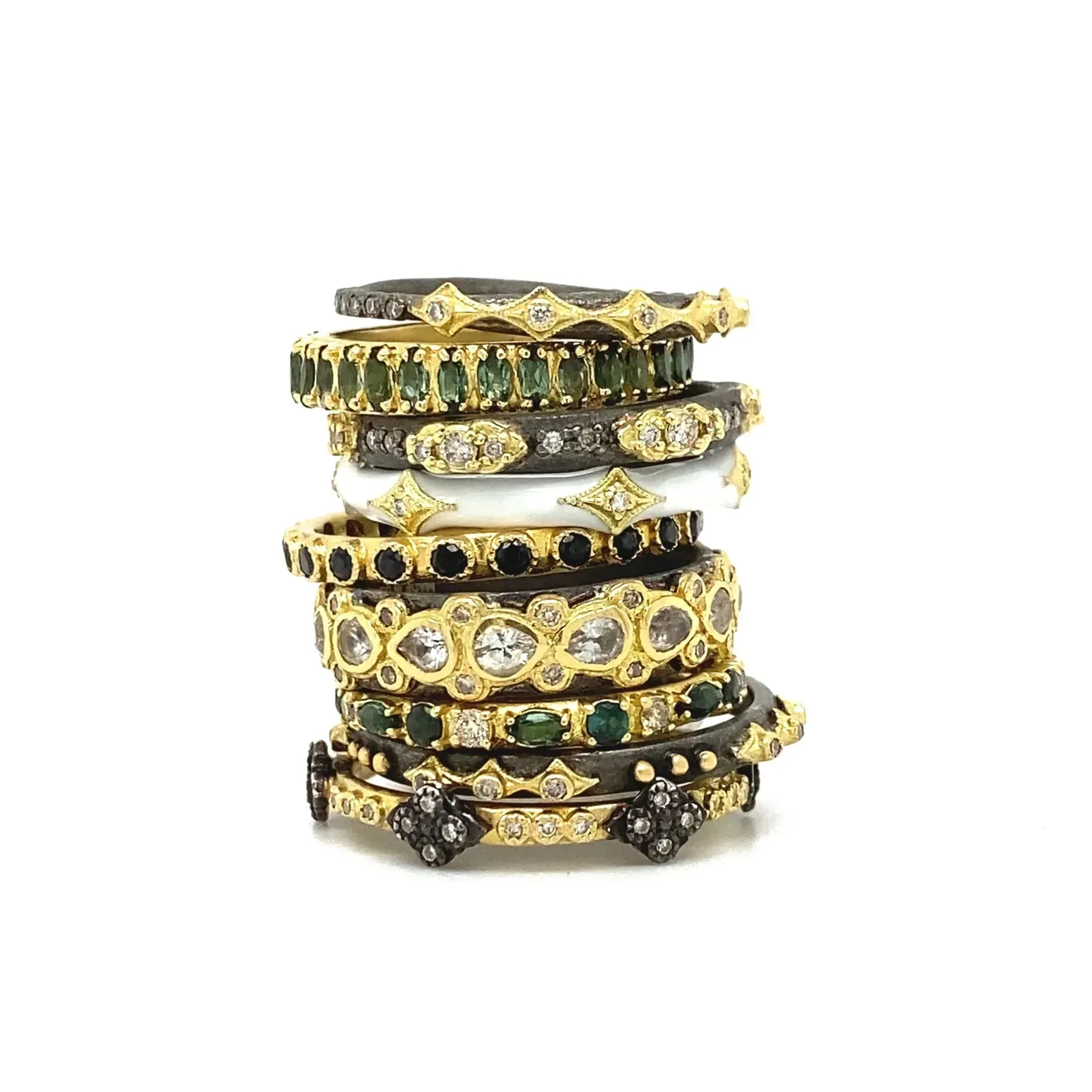 Mini Scroll Stack Band Ring