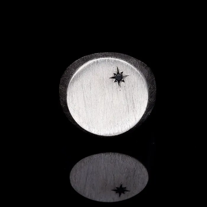 Minimalist Sterling Silver Oval Ring