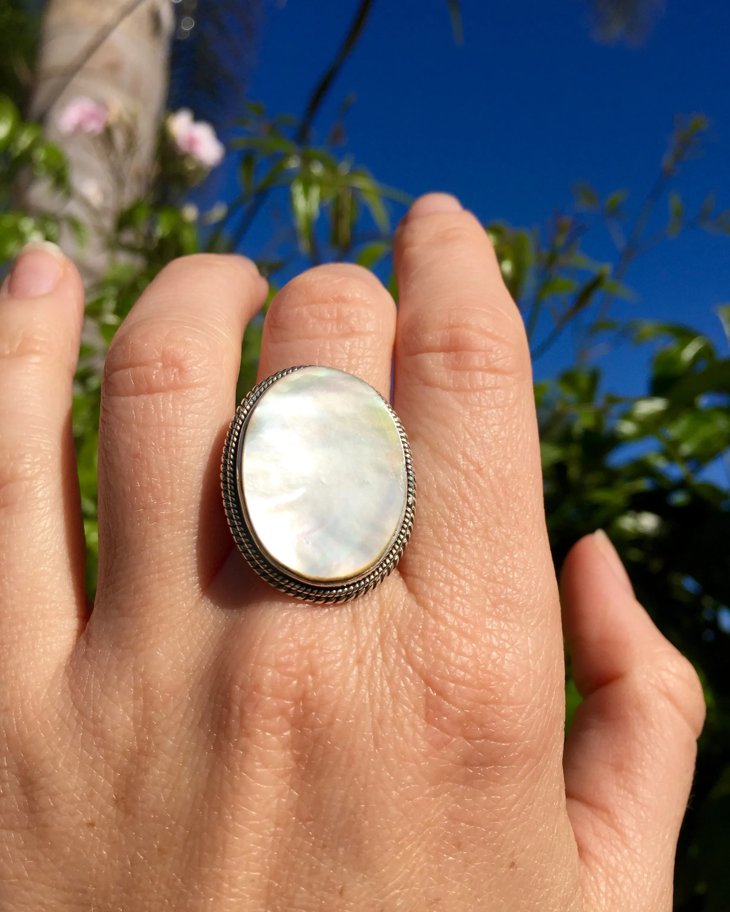 Mother of Pearl Shore Ring