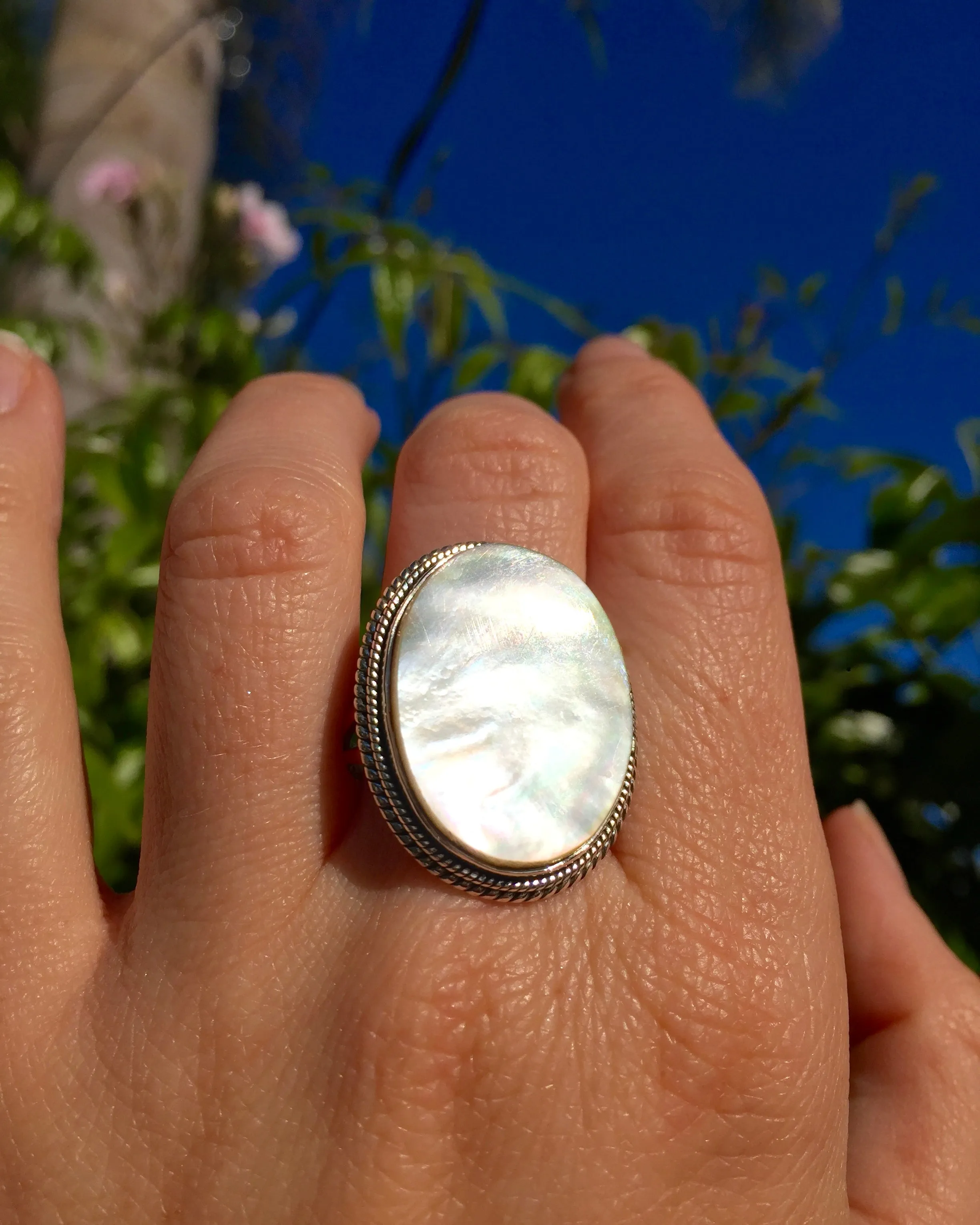 Mother of Pearl Shore Ring