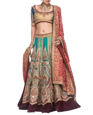 Multicolour Bridal Lehenga