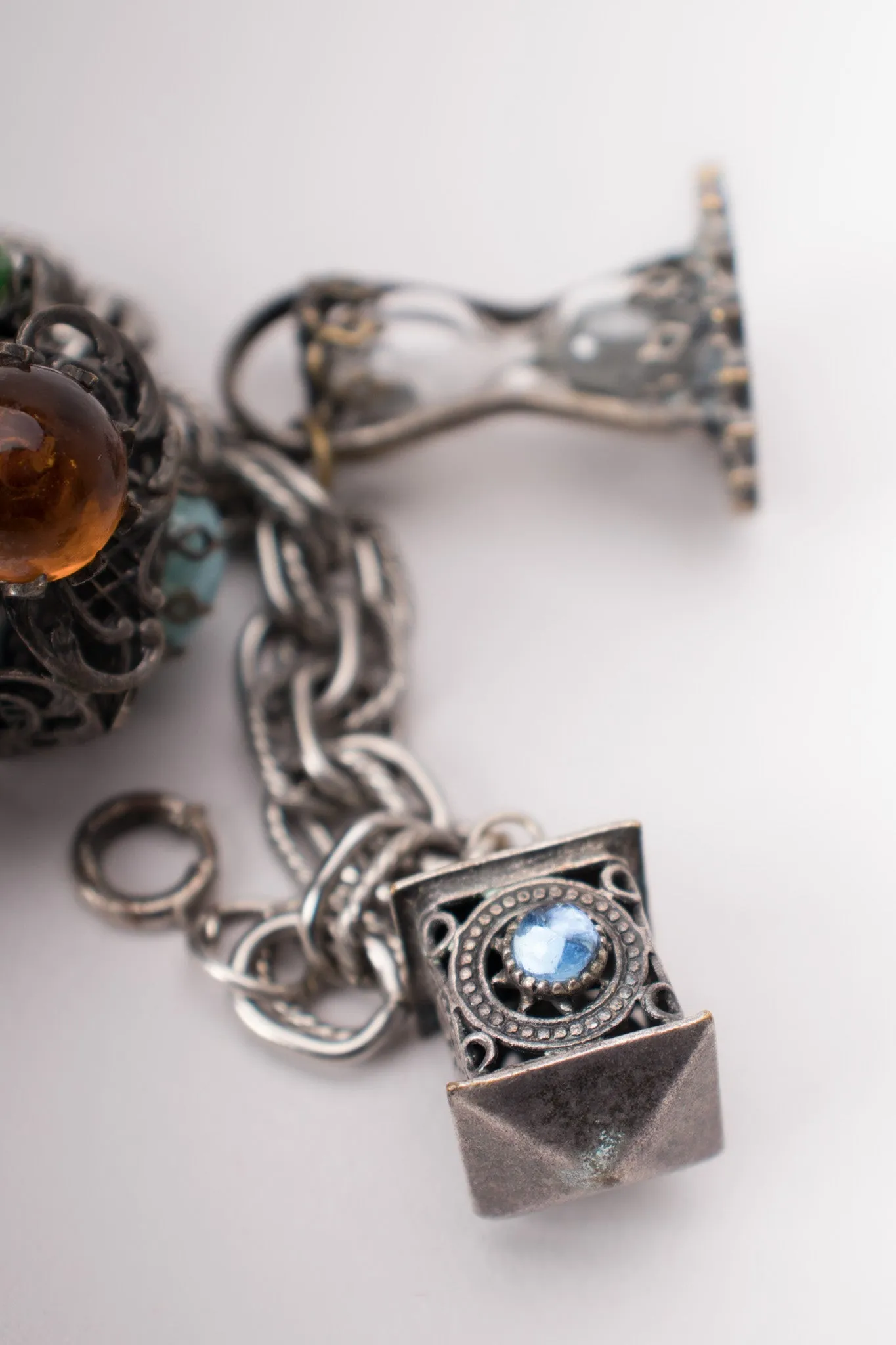 Mystical Hourglass Charm Bracelet