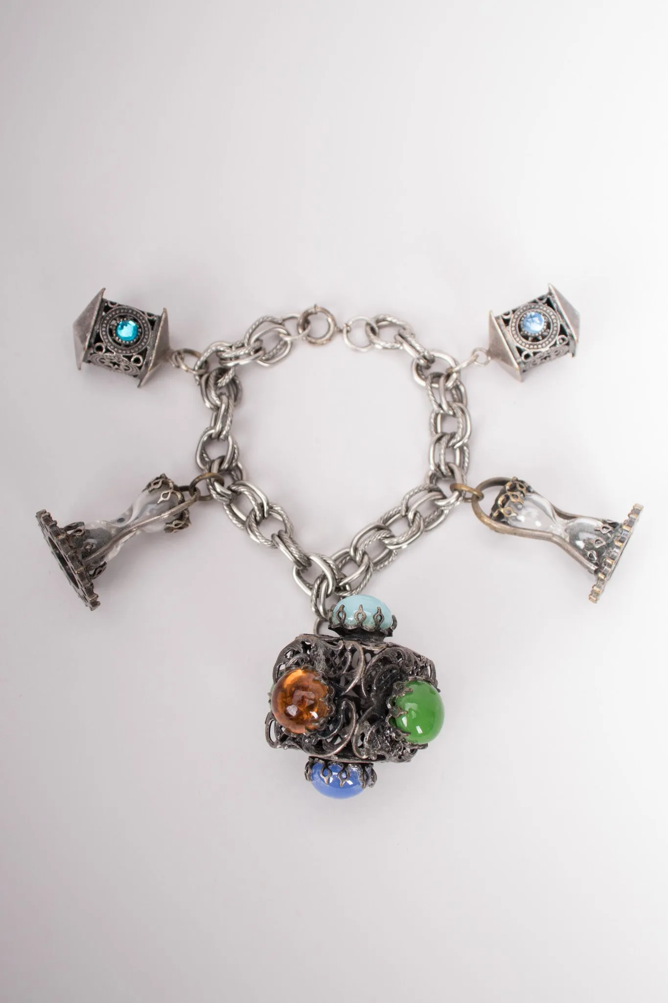Mystical Hourglass Charm Bracelet