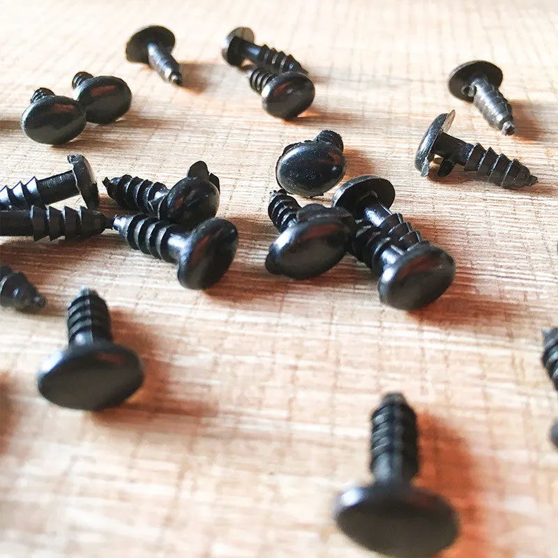 Needle felting supplies 10mmx14mm 20 oval black animal dog puppy nose eyes Safety nose Animal nose Amigurumi nose eyes Doll nose Stuffed Toy nose Doll Parts Plastic nose Black