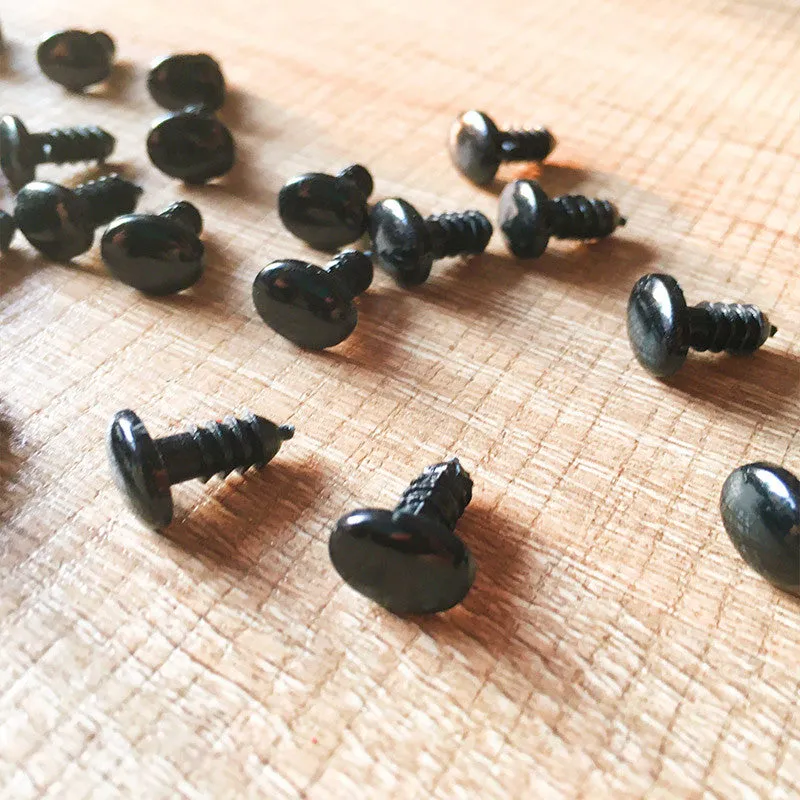 Needle felting supplies 10mmx14mm 20 oval black animal dog puppy nose eyes Safety nose Animal nose Amigurumi nose eyes Doll nose Stuffed Toy nose Doll Parts Plastic nose Black