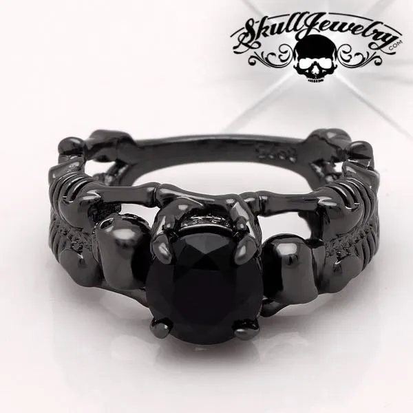 'Nero Su Scheletro Nero' Skeleton Ring (w034)