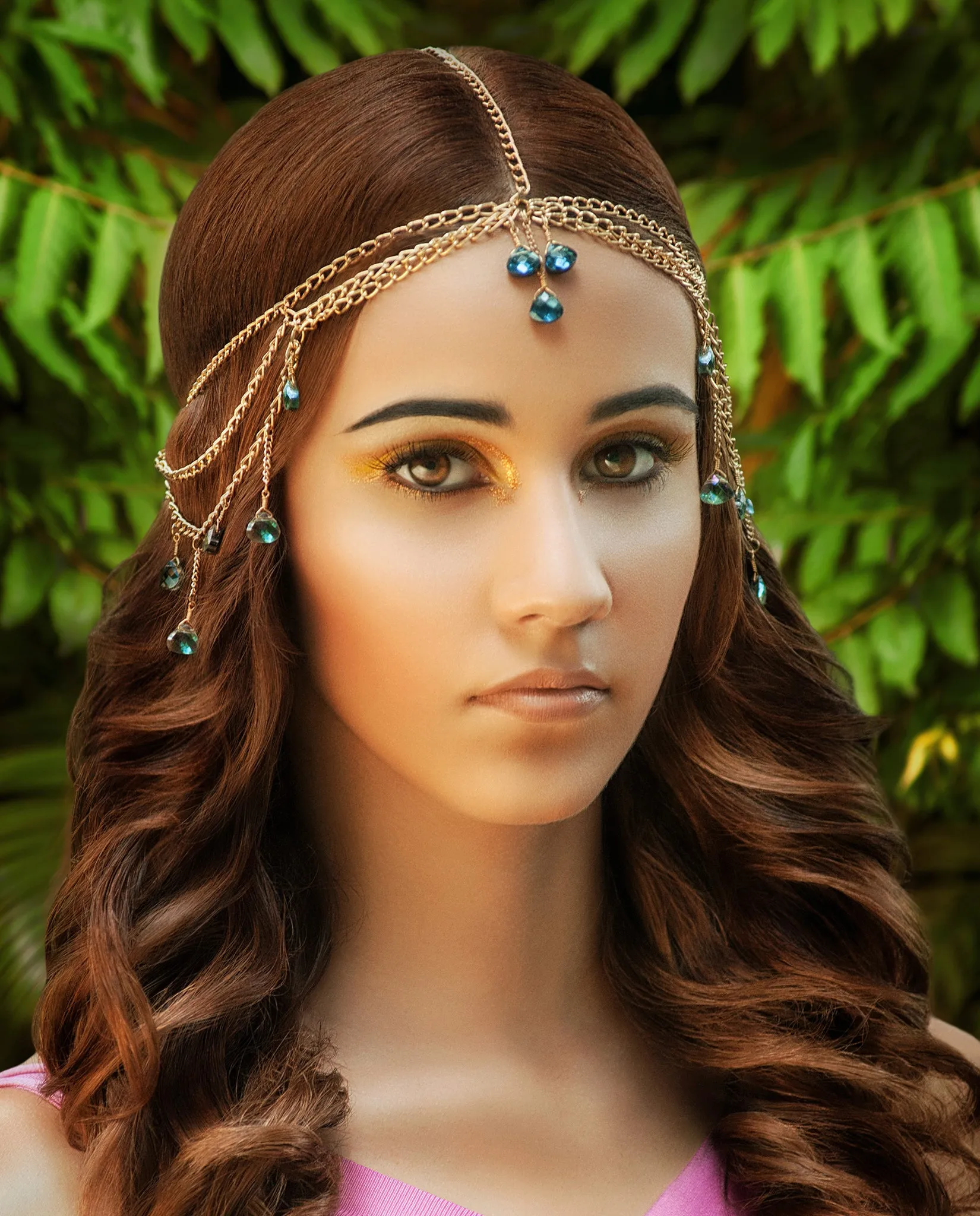 Norns • Gold Dangling Chain Dangling Headdress