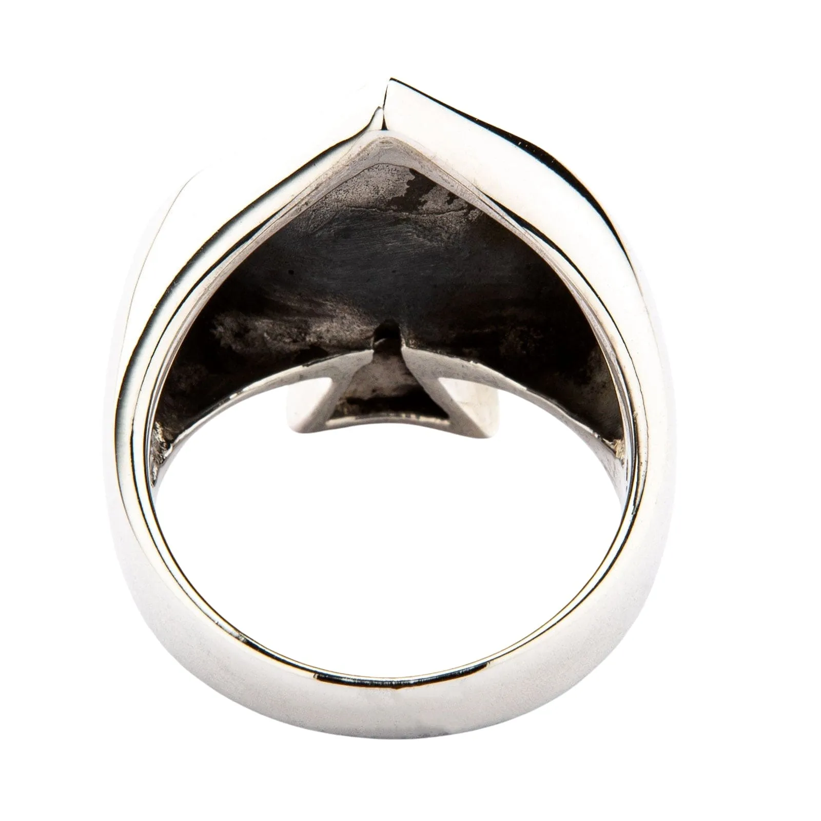 Number 13 Spade Sterling Silver Gothic Ring