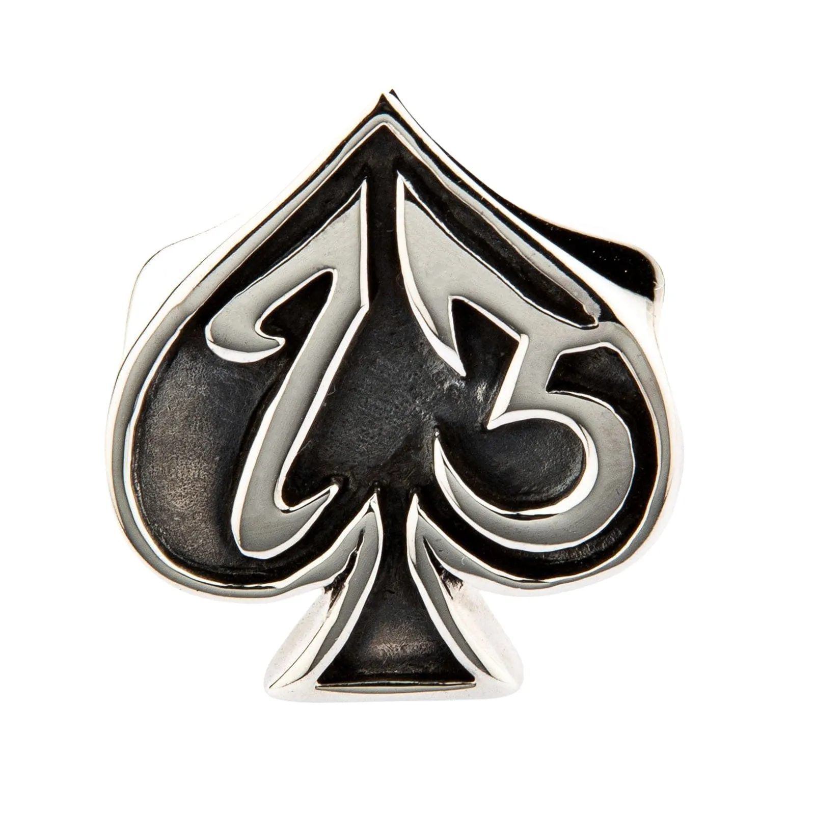 Number 13 Spade Sterling Silver Gothic Ring