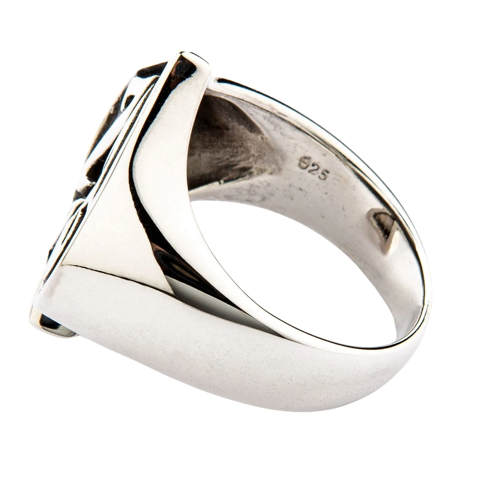 Number 13 Spade Sterling Silver Gothic Ring