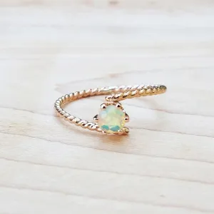 Opal Gold Ring Unique Cute Rings Handmade