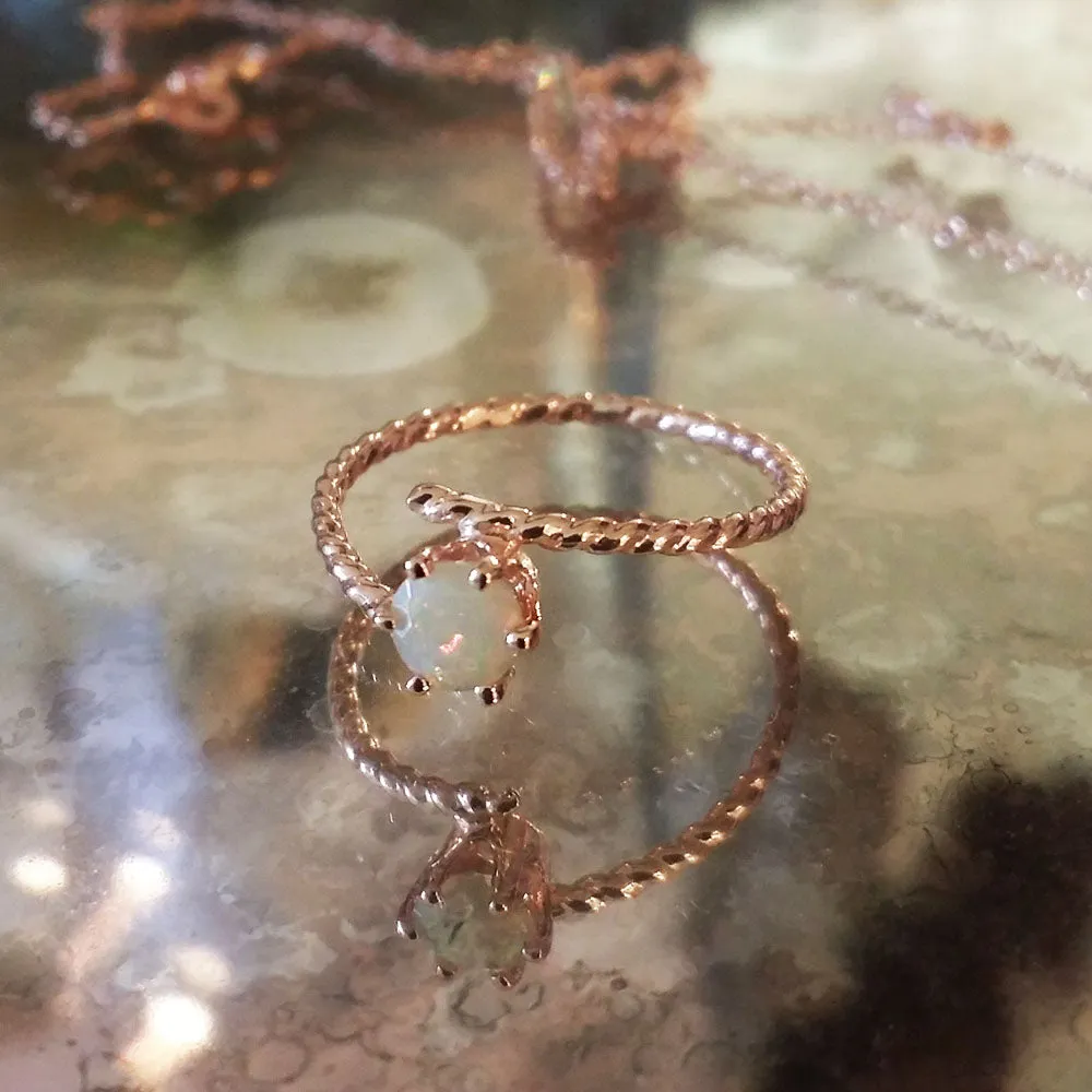 Opal Gold Ring Unique Cute Rings Handmade