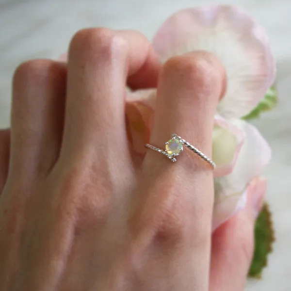 Opal Gold Ring Unique Cute Rings Handmade