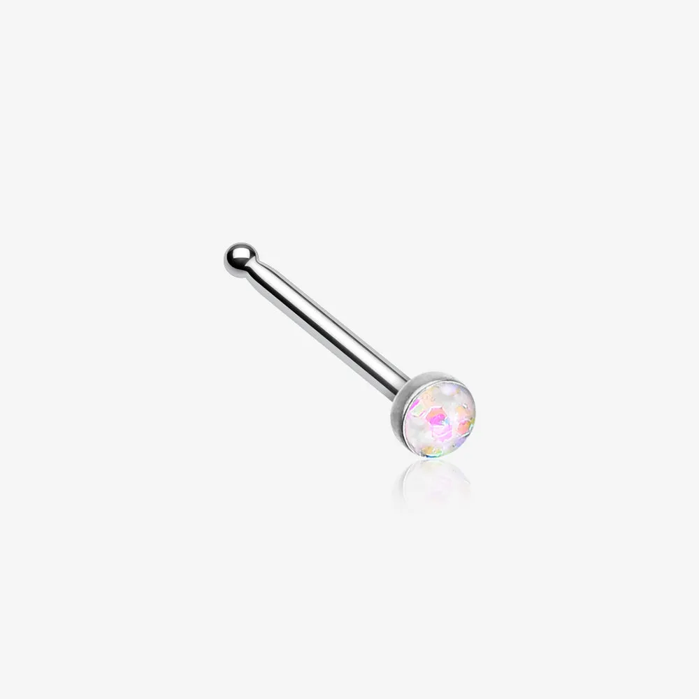 Opal Sparkle Nose Stud Ring