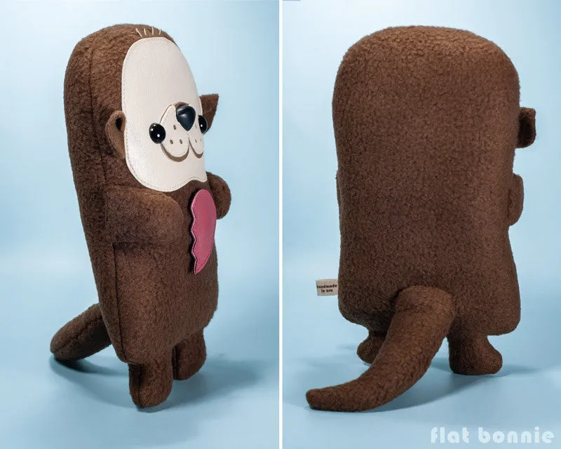 Otter plush stuffed animal - Handmade Sea Otter stuffy doll