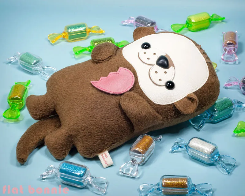 Otter plush stuffed animal - Handmade Sea Otter stuffy doll