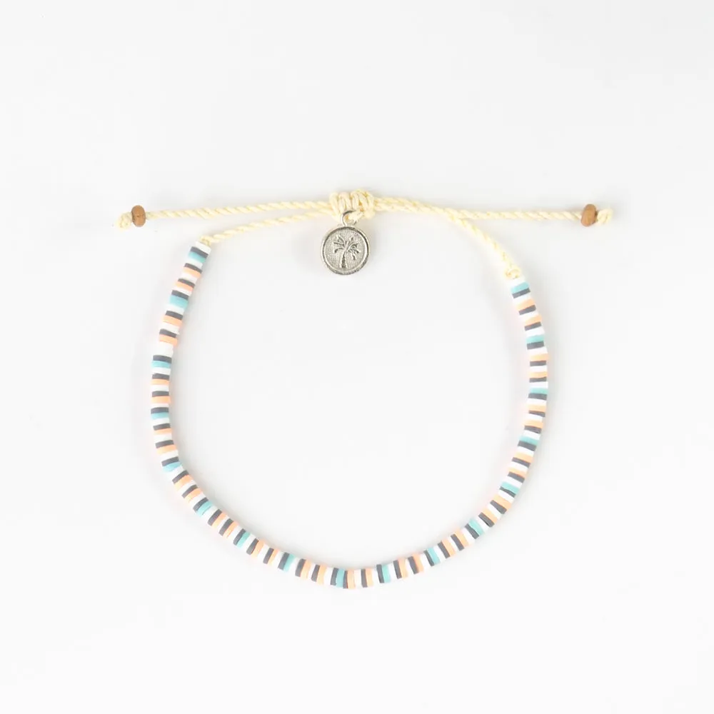 Pineapple island Avalon Clay Beaded Anklet