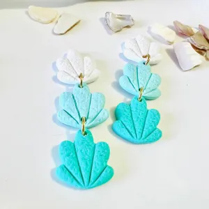 Polymer Clay Shell Earrings
