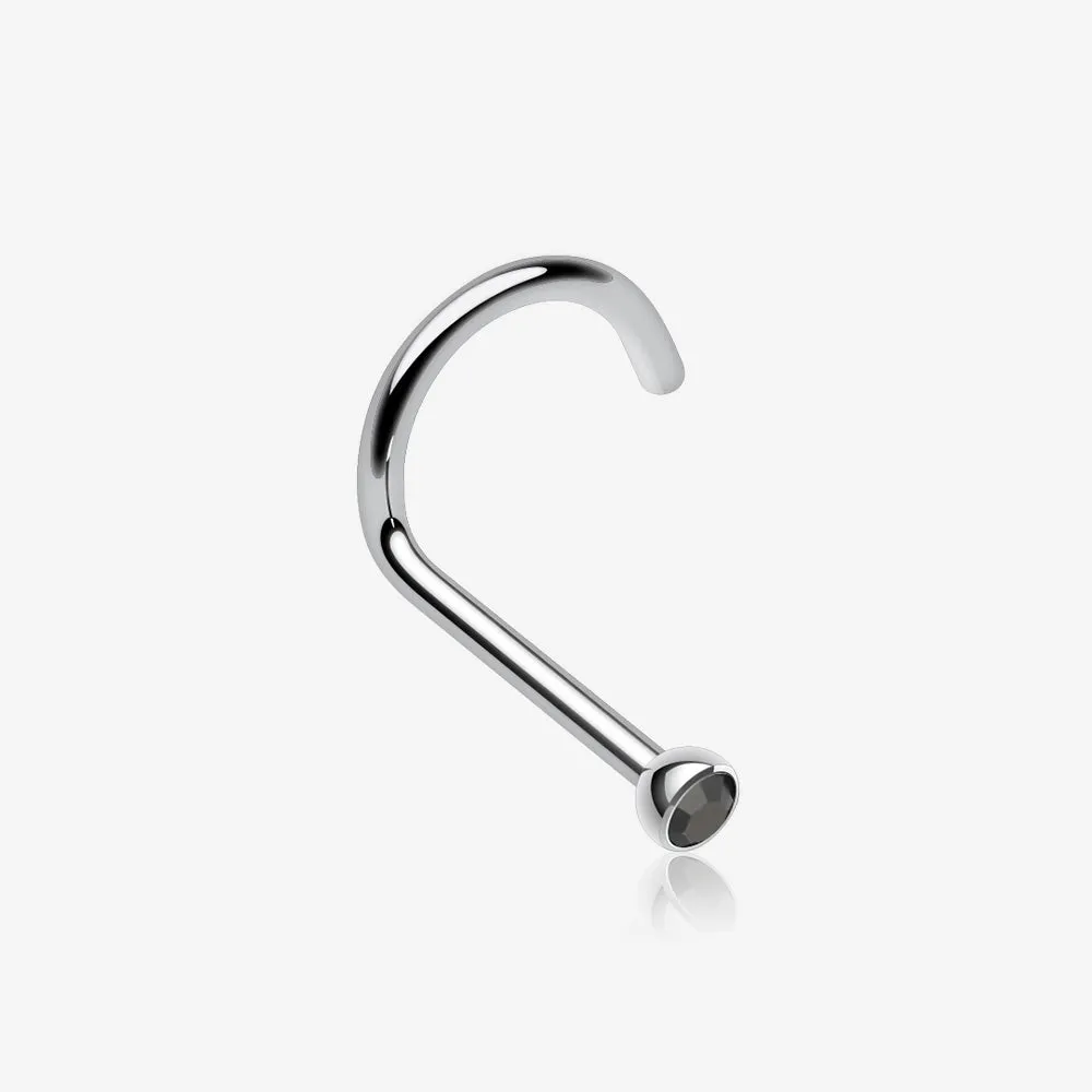 Press Fit Gem Top Steel Nose Screw Ring
