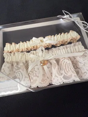 Private Collection Ivory/Rose Gold Garter