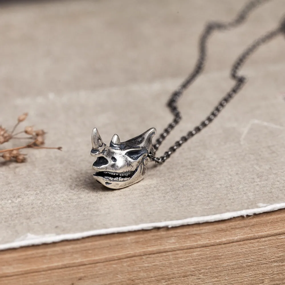 Real Solid 925 Sterling Silver Pendants Eagle Cheetah Rhinoceros Crocodile Animals Skull Gothic Punk Jewelry