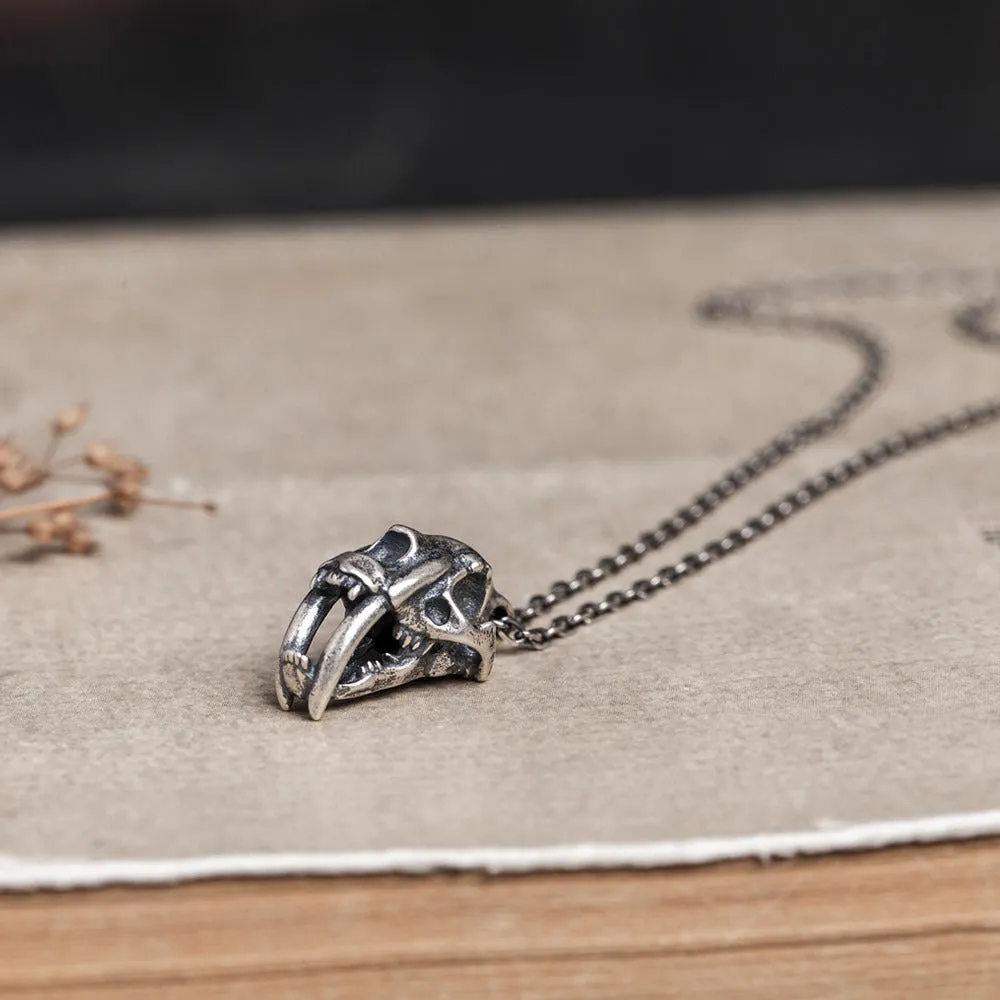Real Solid 925 Sterling Silver Pendants Eagle Cheetah Rhinoceros Crocodile Animals Skull Gothic Punk Jewelry