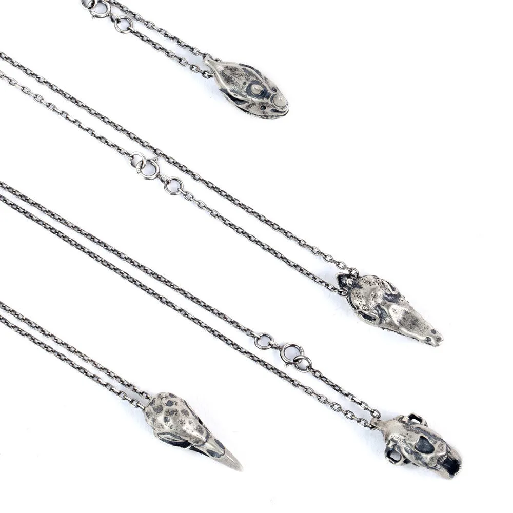 Real Solid 925 Sterling Silver Pendants Eagle Cheetah Rhinoceros Crocodile Animals Skull Gothic Punk Jewelry