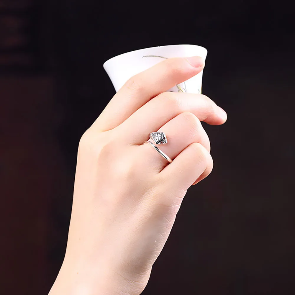 Real Solid 925 Sterling Silver Rings Animal Snake Fashion Punk Jewelry Open Size Adjustable