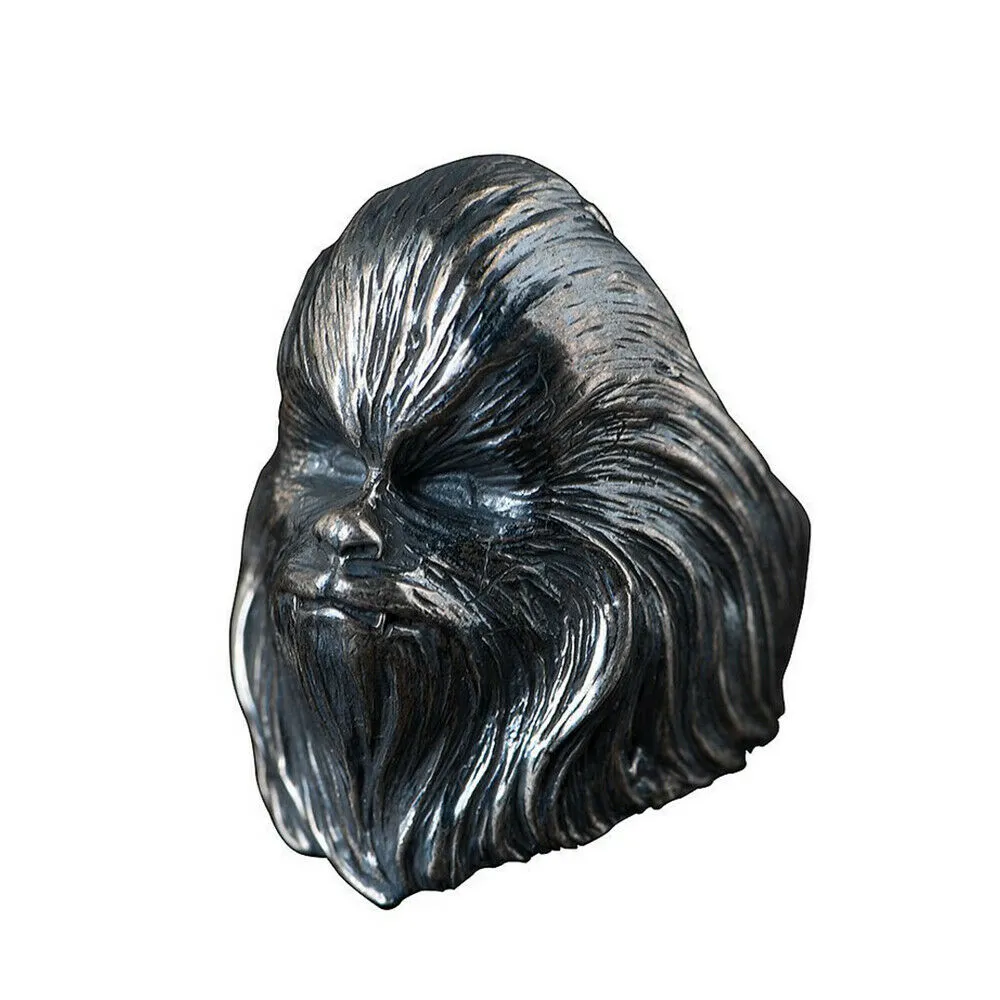 Real Solid 925 Sterling Silver Rings Apes Monkey Animals Fashion Gothic Punk Jewelry Size 9.5-12