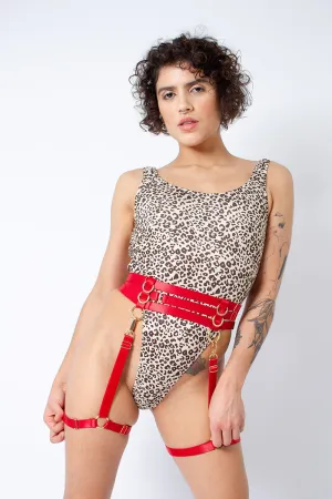 Rolling Halo Harness - Red/Gold
