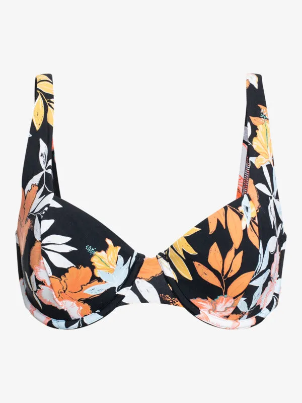 Roxy Womens Beach Classics Underwired D-Cup Bikini Top