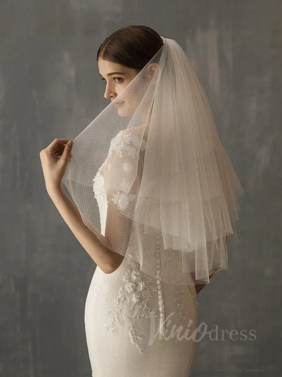 Roycebridal Elbow Length Wedding Veils Bridal Accessories AC1009