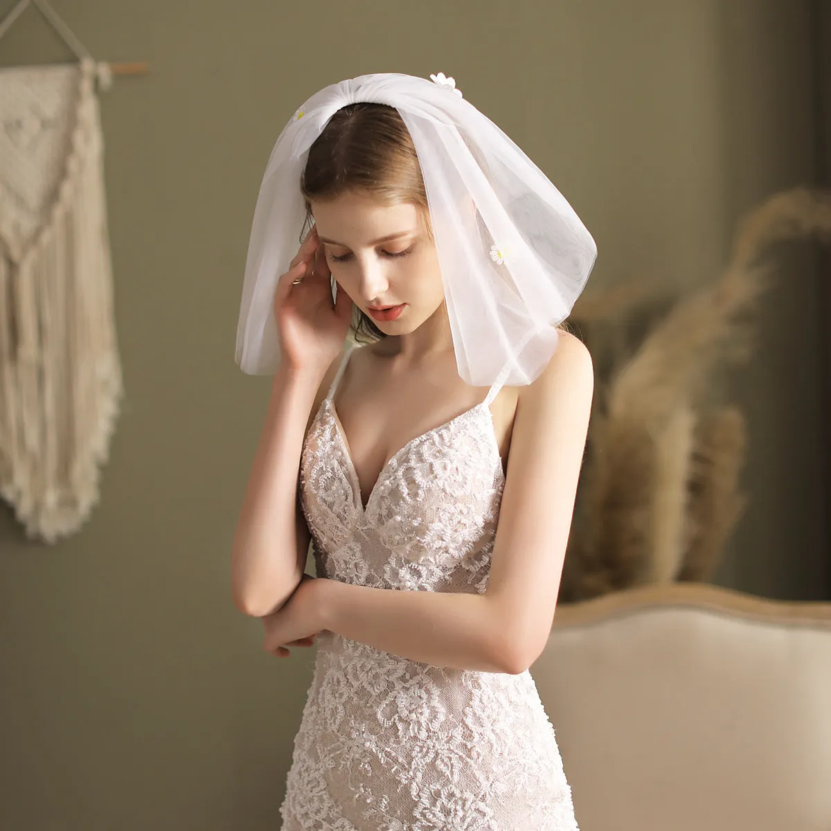 Roycebridal Short Blusher Veil