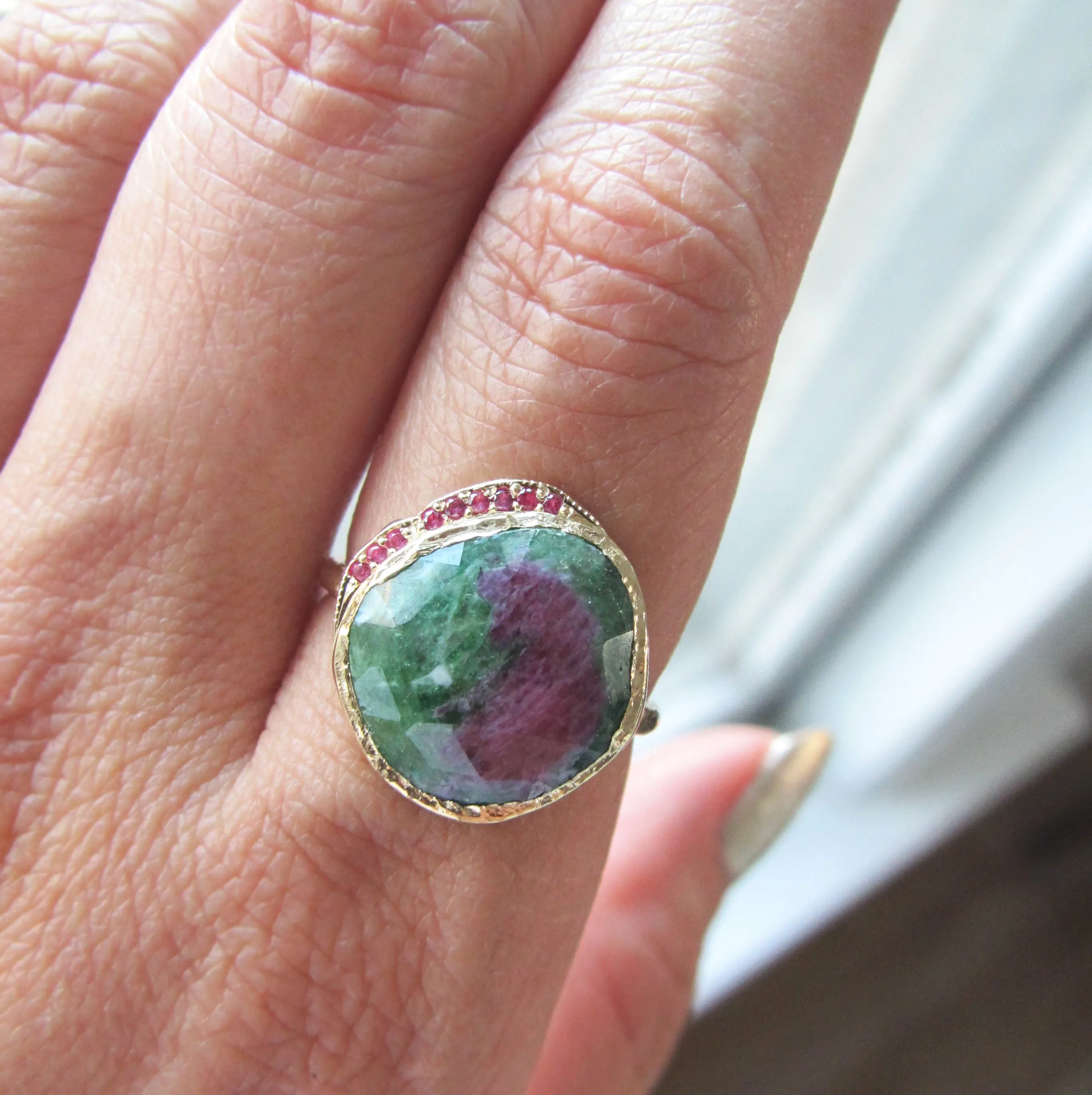 Ruby Zoisite Hidden Cove Ring