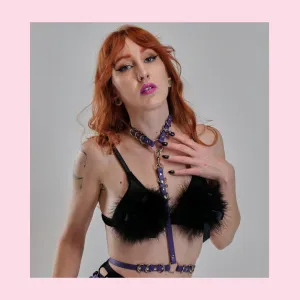 Sample sale Salem faux leather harness XS