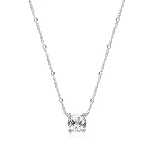 Samuel B. White Topaz Solitaire Birthstone Sparkle Necklace - April