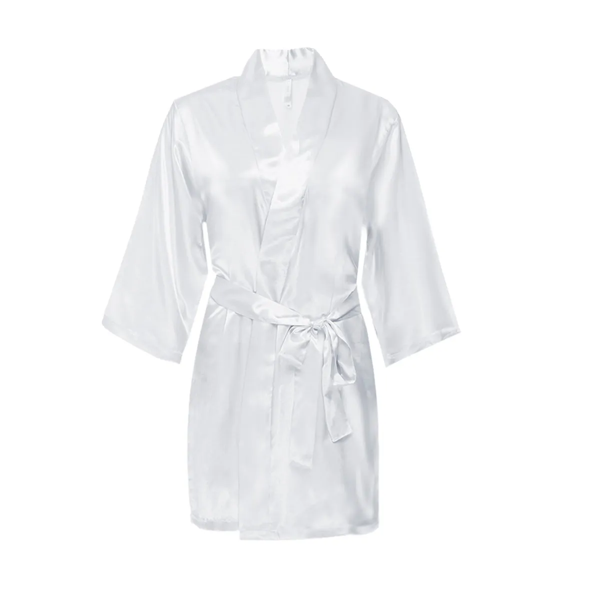 Satin Flower Girl Robe with Title on Back