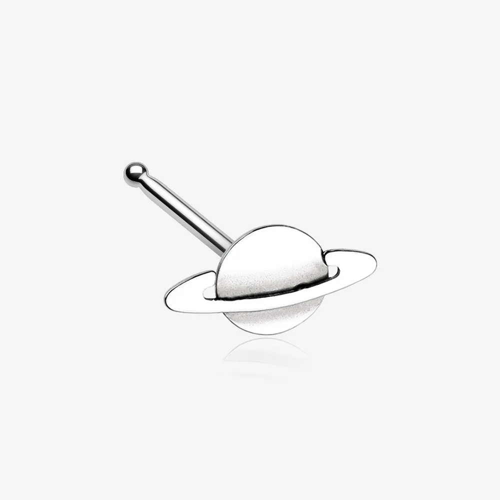 Saturn Planet Nose Stud Ring