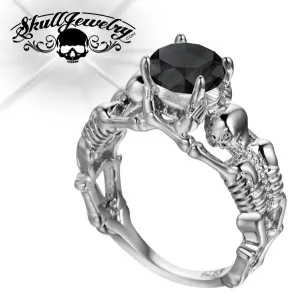 Scheletro Nero - Skeleton Wedding/Engagement Ring (#w003)