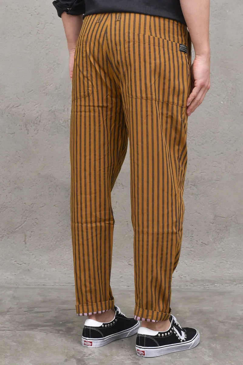 Seasonal Fit - Pleated Striped Beach Chino