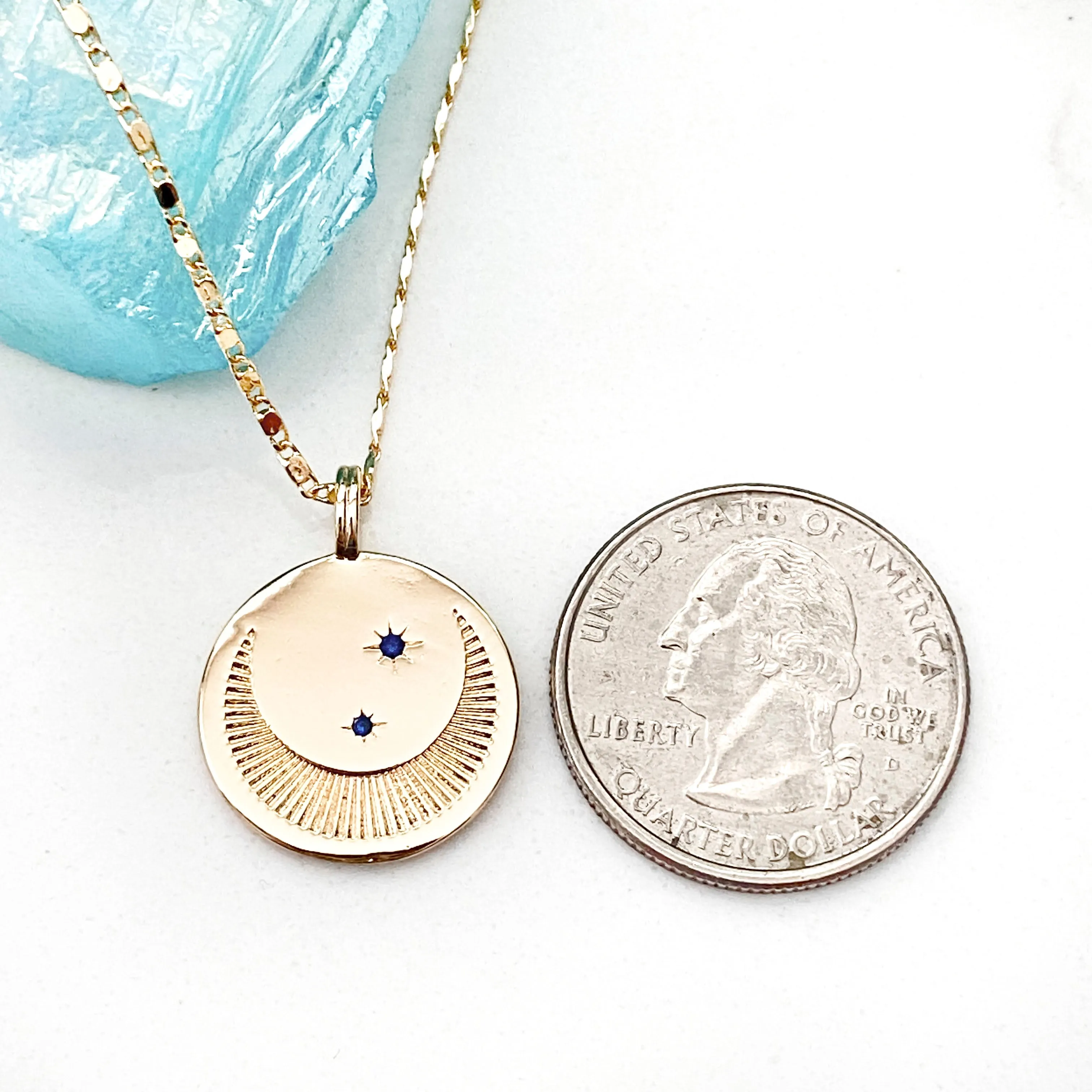 Serena Crescent Moon Necklace