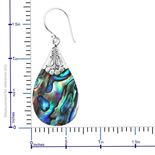 Shell Dangle Drop Earrings-925 Sterling Silver